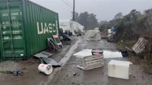 NWS investigating possible San Mateo Co. tornado after strong winds damage farm