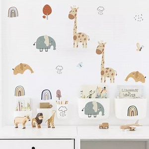 Adorable Safari Animal Wall Stickers, Safari Nursey Decor, Jungle Wallstickers, Kids Room, Safari Wall Stickers - Etsy Canada