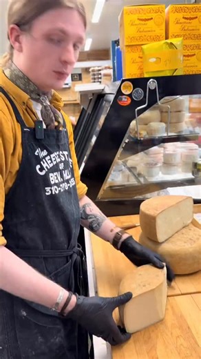 Our cheese of the day is this incredible Les Saloirs de Louis Ossau Iraty. A traditional French sheep’s milk cheese from the Basque Country. Rich, nutty, sweet and buttery! #cheesestoreofbeverlyhills #cheesestore #cheesemonger #beverlyhills | The Cheese Store of Beverly Hills