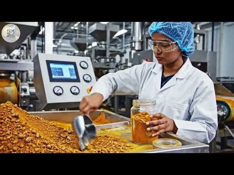 Dentro de una Fábrica de Cúrcuma de Alta Tecnología: Proceso Completo y Máxima Curcumina