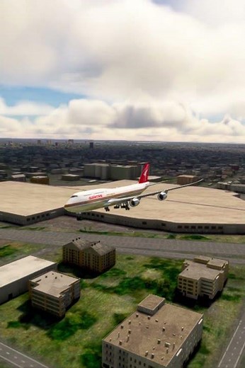 Extreme landing challenge Boeing 747 #shortsvideo