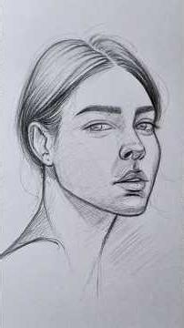 Beautiful Girl Face Pencil Sketch ✨ Realistic Drawing