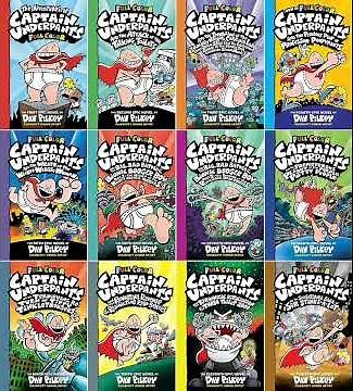 FULL COLOR CAPTAIN UNDERPANTS BOOK COLLECTION