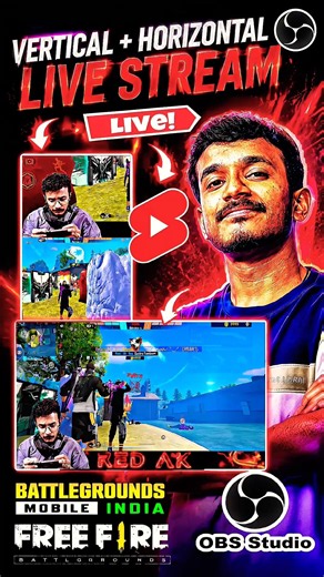 How to Stream Vertical + Horizontal at the Same Time! 🔥 OBS Studio + Free Fire (2026 Guide)