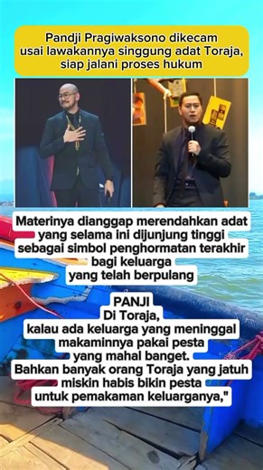 Pandji Pragiwaksono’s comedy material violates the law, traditional customs, and religious norms.