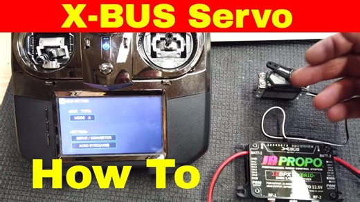 SKYMASTER F-18 - Build Video Xbus Servo Setupprogramming. JR Propo 28x X-Bus