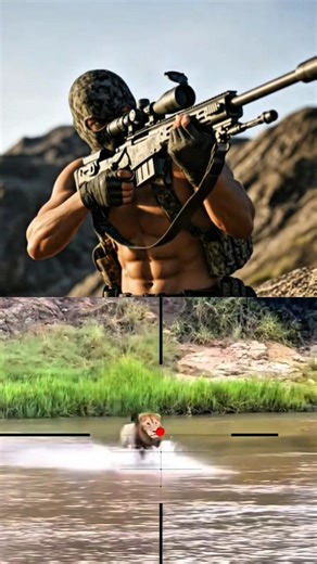 Sniper Long Range Lion Hunt (Simulation) | Unreal Precision Shot 🎯🦁