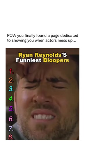 actors messing up on Instagram: "Behind the scenes of Ryan Reynolds’ movies, no take survives his nonstop improv. He rewrites jokes on the fly, drops sarcastic one-liners mid-action, and reacts so fast that co-stars break instantly. What should be clean scenes collapse the moment Reynolds adds one extra joke or look. Masks slip, timing goes off, and resets pile up as laughter takes over. Whether it’s Deadpool or an action-comedy beat, Reynolds keeps pushing the humor further. These bloopers show