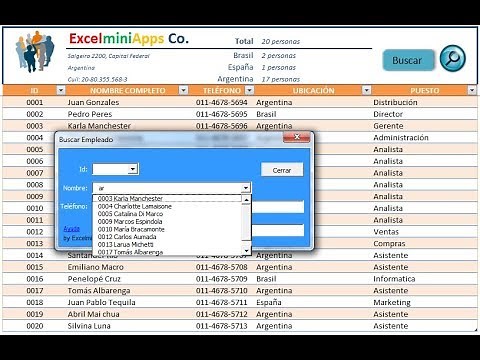 Búsqueda Inteligente con Combobox Smart (Search Engine form in Excel)