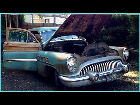 Restoration Abandoned Buick Roadmaster Woody wagon (1953)