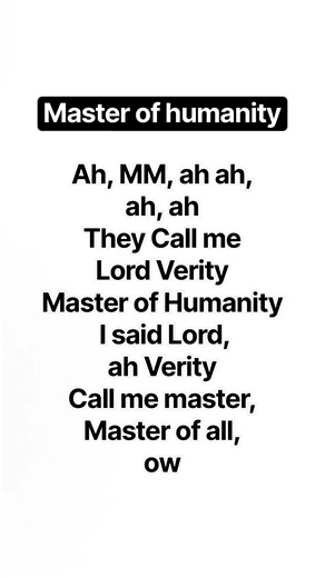 Master of Humanity (Lord Verity) lyrics - Horror Skunx