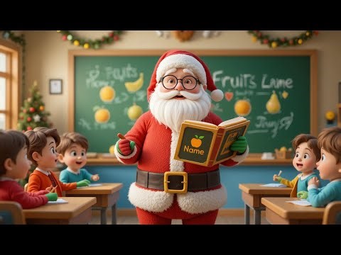 A to Z Fruits for Kids | Learn Fruit Names with Santa | Educational 3D Cartoon