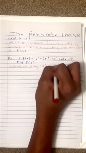 Quick Remainder Theorem