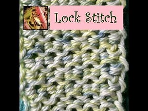 Loom Knitting with cotton yarn - Part III - Lock Stitch