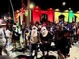 Migrant caravan travels through Mexico approaching the US border