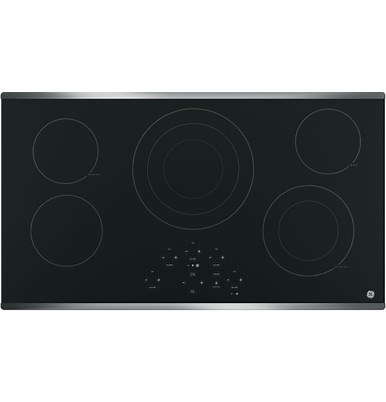 GE® 36" Built-In Touch Control Electric Cooktop|^|JP5036SJSS