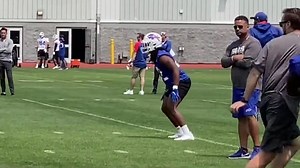 Here's a first look at #Bills rookie LB Dorian Williams getting some reps in at the MLB position. 👀 #BillsMafia #OTA #GoBills #BuiltInBuffalo | Built In Buffalo