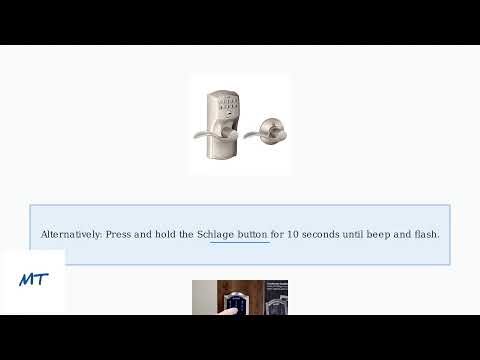 How To Reset Schlage Encode Keypad Lock - Reset Wi-Fi + Codes + App Pairing