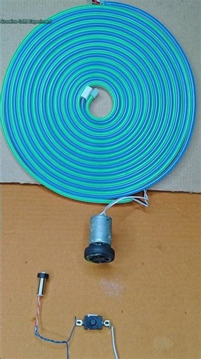 2 Different Neon Light Spiral Glowing with Drone DC Motor | #dcmotor #tech #dcmotorproject #diy