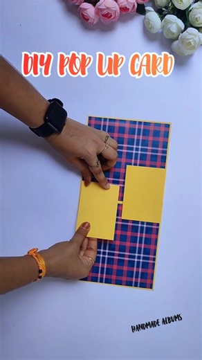 DIY Simple Popup Card 🎉 | Easy Handmade Photo Card Idea #Shorts #popupcard #cardidea