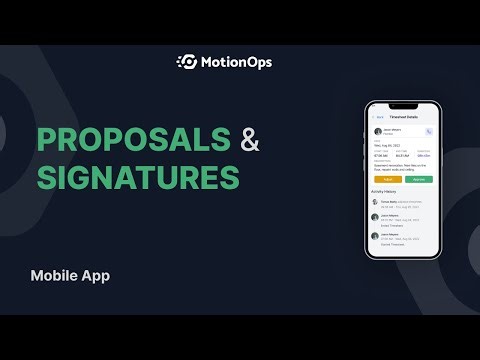 Proposal & Digital Signatures | Mobile App