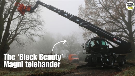 A foggy day in Renfrewshire affords an opportunity to witness a superior piece of forestry kit at work as Field and Forest Machinery held a demonstration of its new Magni telehandler, affectionately known as the ‘Black Beauty’. FULL FEATURE: https://www.forestryjournal.co.uk/features/forestry-journal-features/25054604.forestry-impressive-qualities-magnis-rth-6-31-telehandler/ | Forestry Journal