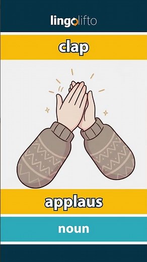🇬🇧🇳🇱 clap - applaus : learn English : laten we Engels leren : vocabulary builder