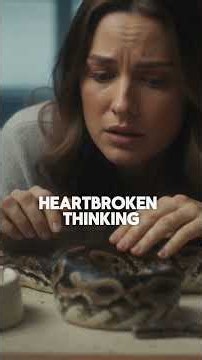 This python was about to eat his owner!