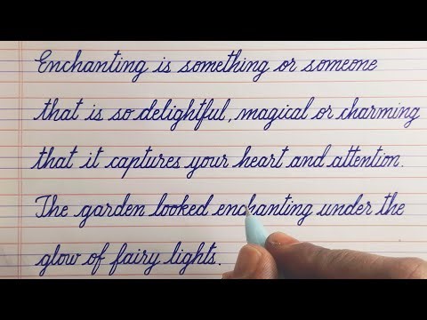 Cursive Writing Word | Enchanting - with Meaning