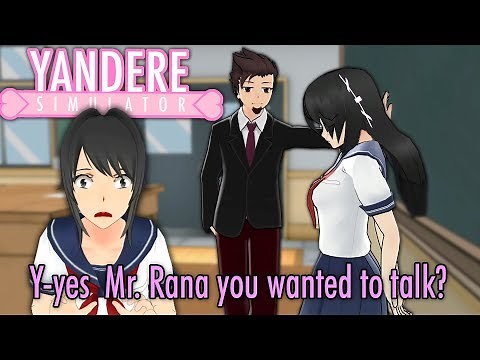 DONT TRUST THE NEW MALE TEACHER | Yandere Simulator (Male rivals Mod)