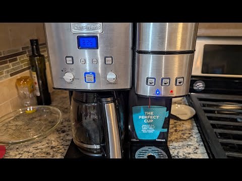 Cuisinart coffee maker red clean light-how to clear and clean