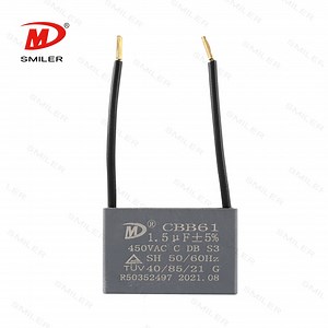 [Hot Item] AC Capacitors Ceiling Fan Capacitors 1.5UF 2.5UF 4UF 250VAC 300vav 350VAC 50/60Hz