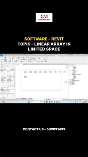 Revit Tutorial | Linear Arrays in Limited Spaces Command