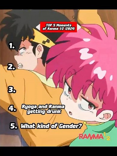 Top 5 Moments of Ranma 1/2 Season 1, English Dub (2024) #anime #ranma½ #ranma2024 #ranmaremake