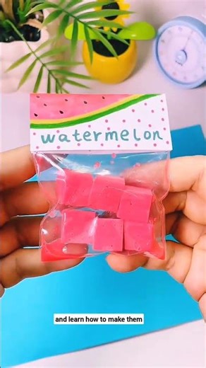 Tutorial for Making Your Own Watermelon Slices, Simple and Stress-Relieving... (Expand)