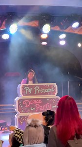 3.2K views · 138 reactions | The Pop Princess Dance Party featuring Vanellope Von Schweetz in Tomorrowland at the theater stage near Galactic Grill for Princess Nite. There’s weren’t many kids in attendance but the adults looked like they were having a good time. It was non stop the whole event. | Food At Disneyland | Facebook