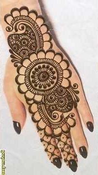 Back hand beautiful henna design- Simple & easy mehndi design for hands- Mehandi ka Design #mehandi