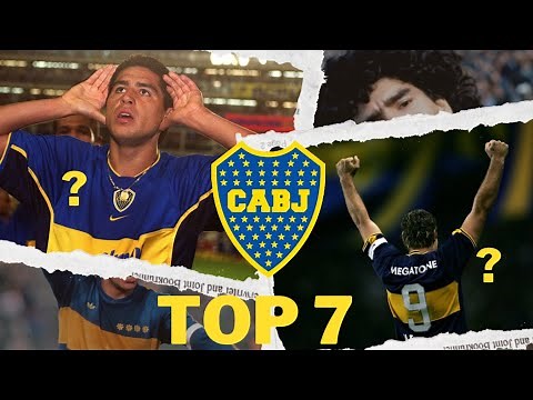 TOP 7 MEJORES jugadores de BOCA JUNIORS en toda su HISTORIA