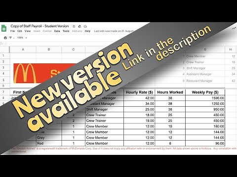 VLOOKUP - Staff Payroll Exercise