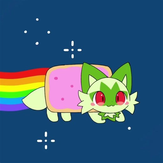 Nyan Esprigatito!! 💖Eevee💖 #Sprigatito #Nyan #Animation #Pokemon@TikTok @💖.Eevee.💖