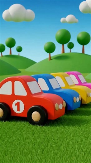 Learn Numbers with Cars | Cars Cartoon for Kids #shorts #numbers #cars #kidscartoon