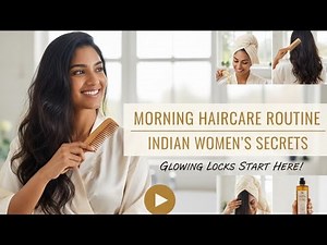 Morning Hair Care Routine for Indian Women with Long Curly Hair
