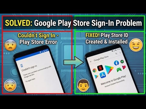 couldn't sign in there was a problem communicating with google servers | Play store problem