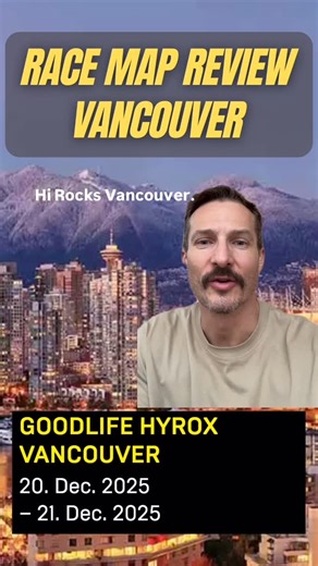 Kyle ⏐ Hybrid Fitness Training Coach on Instagram: "🏔️🇨🇦 VANCOUVER RACE COURSE REVIEW Running: "In on 2" -- go into the roxzone the second time you see the IN gate, for runs 1-8. That's how far you run each time on the course. The race map is here. For those of you racing for the first time, here is a quick overview of what you need to know about the map to have a great race. Let me know if you see something and leave a question or comment below! If you’re racing this weekend or know someone