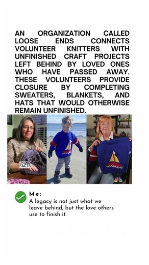 The Kind Loose Ends Knitters Finishing Projects for the Grieving #LooseEnds #Kindness #GriefSuppor