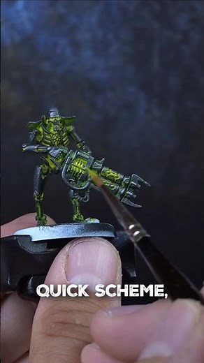 The Secret to Glowing Necrons (Simple but Effective) #warhammer #warhammer40k #necrons #necrons40k
