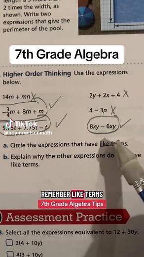 Grade 7 Algebra is a foundational class and learning time for students to prepare for high school. Practice and learn these skills to build skills for Algebra in later grades. #algebra #grade7