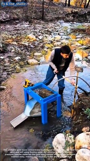 This Portable Gold Mining Machine Finds Real Gold in River Sand! (Next Level Sluice Table)