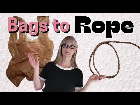 How To Make Strong Rope From Plastic Bags FAST FREE and FUN