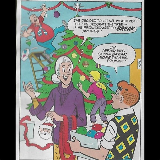 Mr Weatherbee Christmas Pin Up #archiecomics